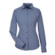 Devon Jones CrownLux Performance(R)Ladies Tonal Mini Check Woven Shirt
