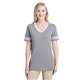 Jerzees Ladies TRI - BLEND Varsity V - Neck T - Shirt