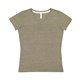 LAT Ladies V - Neck Harborside Melange Jersey T - Shirt