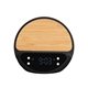 10W Bamboo Wireless Charger With Digital Clock
