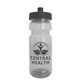 The Trainer - 24 oz Clear Sports Bottle With Push - Pull Lid