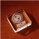3D Crystal Square Paperweight - Small