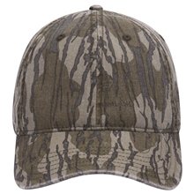 OTTO CAP Mossy Oak Camouflage Garment Washed 6 Panel Low Profile Baseball Cap