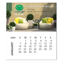 Business Card Magnet With 12- Sheet Calendar