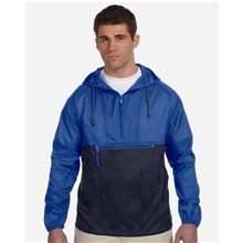 Harriton - Unisex Packable Hooded Nylon Jacket