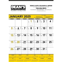 Triumph(R) Calendars Yellow Black Contractor Memo