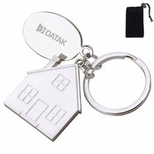 2-3/4w x 1-1/4h x 3/16d Stainless Steel House Tag Keyholder
