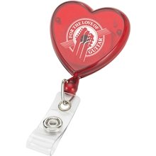 Heart Shaped Retractable Badge Reel Holder