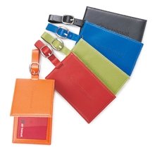 Colorplay Leather Luggage Tag 4 1/2 x 2 7/16