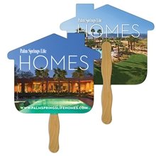 House Hand Fan Full Color (2 Sides) - Paper Products