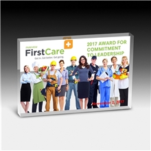 PhotoImage(R) Rectangle Paperweight - 4 x 6 x 3/4