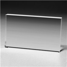 Rectangular Acrylic Paperweight - 2-1/2 x 4 x 3/4