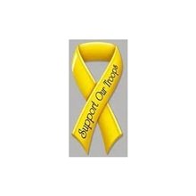 Support Our Troops Ribbon - Exterior / Auto Die Cut Magnets
