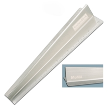 MoMA Airplane Brushed Stainless Steel Ruler - Paperweight w / Inches and Centimeters