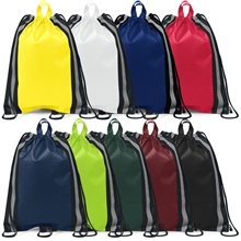Non Woven Color Vista Multi Color Magellan String Backpack 16 X 20 ColorVista