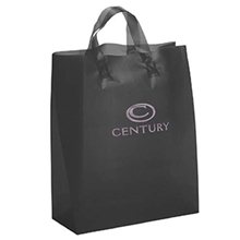 Iris Frosted Plastic Flexo Ink Tote Bag - 13 x 17