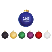 3 Satin Finish Round Shatterproof Ornament