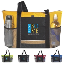 Icy Bright Nylon Cooler Lunch Tote Bag - 24 Can