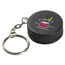 Hockey Puck Key Chain - Stress Reliever