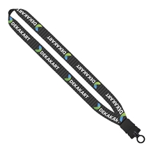 1 Dye - Sublimated Lanyard with Plastic Snap - Buckle Release and Plastic O - Ring