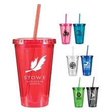 16 oz Victory Acrylic Tumbler with Straw Lid