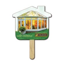 House Mini Hand Fan Full Color (2 Sides) - Paper Products