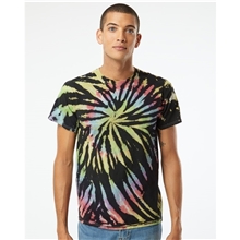 Dyenomite Multi - Color Spiral Short Sleeve T - shirt