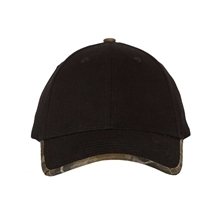 Kati Solid Cap with Camouflage Bill