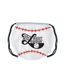 Polyester Gametime Baseball Drawstring Bag