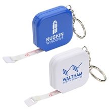 Square 5- Foot Tape Measure with Key Chain