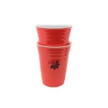 Kikkerland Ceramic Red Party Cup