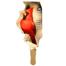 Illinois State Shape Hand Fan - Paper Products