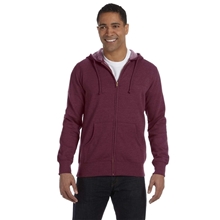 econscious - Unisex Heathered Full - Zip Hooded Sweatshirt