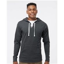 J. America Sport Lace Jersey Hooded Pullover