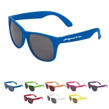 Single Tone Matte Plastic Sunglasses