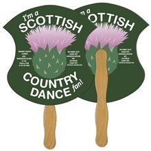 Badge Fast Hand Fan (2 Sides) - Paper Products