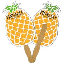 Pineapple Fruit Fast Hand Fan (2 Sides) - Paper Products