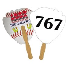 Glove Auction Hand Fan Full Color - Paper Products