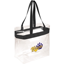 PVC Game Day Stadium Tote - Clear - 12 X 12