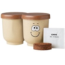 Goofy Group(TM) Grow Pot Eco - Planter With Chive Seeds