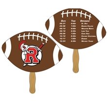 Football Sandwiched Hand Fan Full Color - Paper Products