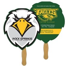 Mascot Sandwiched Hand Fan Full Color - Paper Products