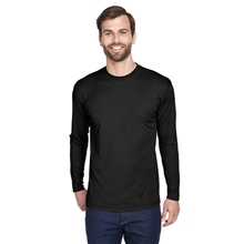 UltraClub - Mens Cool Dry Sport Long Sleeve Performance Interlock T - Shirt