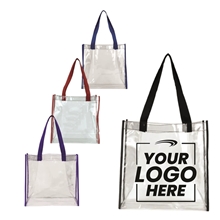 Clear Vinyl Stadium Compliant Tote Bag