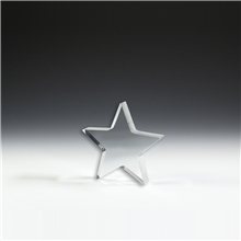 1/2 Star Acrylic Paperweight - 5 x 5 x 1/2