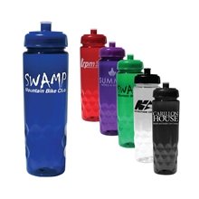 24 oz Poly - Saver PET Bottle with Push n Pull Cap