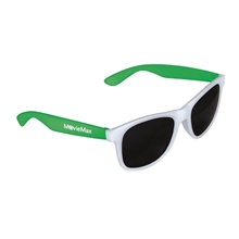 Two - Tone White Frame Sunglasses