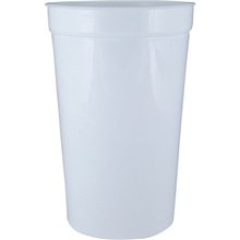 22 oz Classic Smooth Walled Plastic Stadium Cup with our RealColor360 Imprint