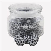 Jar with Chocolate Soccer Balls