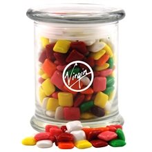 Jar with Mini Chicklets Gum